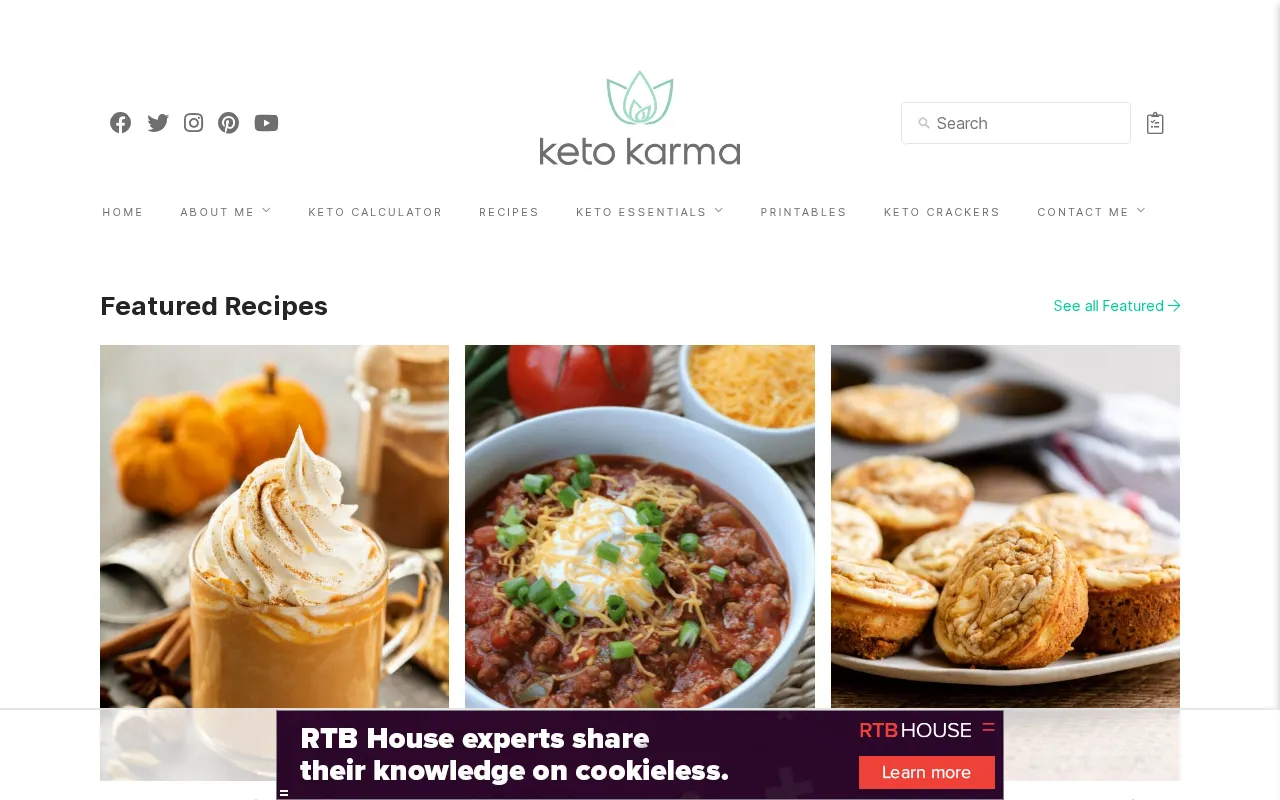 Keto Karma e-commerce site designed by our SF web experts.