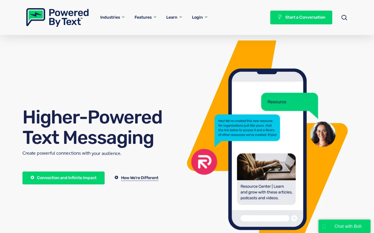 Custom website for Powered, built by our San Francisco web design agency.